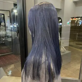 ロング カラー 吉田 明日奏のヘアスタイル