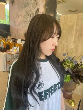 ミディアム テラダ ユウシンのヘアスタイル