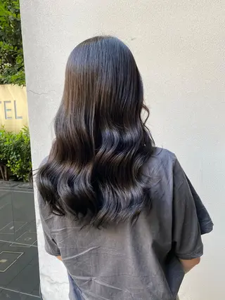 ロング カラー ボブ/縮毛矯正/ レイヤー/塚田のヘアスタイル
