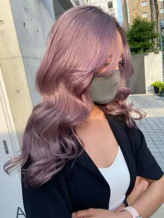 ロング カラー LINOET名古屋所属・齋藤 梨乃のヘアスタイル