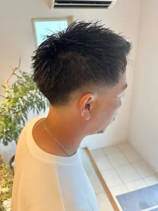 ショート メンズ メンズパーマ達人/ フェード/イツキのヘアスタイル