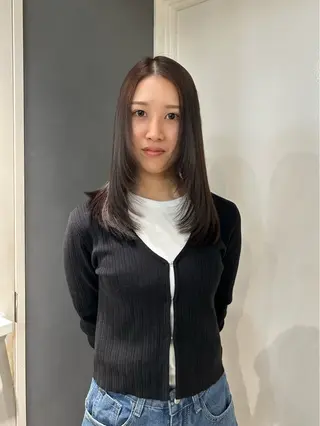 ミディアム cien 【堀江】 eri bobのヘアスタイル