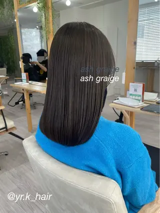 セミロング カラー 赤味消し.髪質改善 🌿𝘠𝘜𝘙𝘐のヘアスタイル