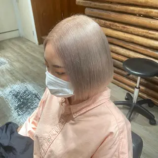 ミディアム カラー Blanche by artina川崎店所属・ゆう🫧 透明感/ハイトーンのヘアスタイル