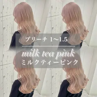 ロング カラー ダメージレスハイ トーン💖kanonのヘアスタイル