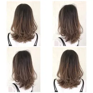 ミディアム カラー KIZU 髪質改善 オカルト怪談のヘアスタイル