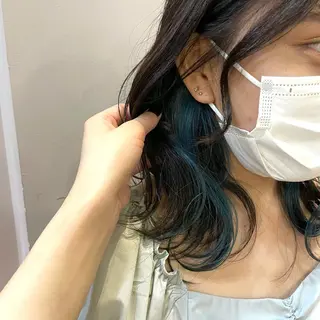 ミディアム カラー 為近日向子🐥暖色 💘顔周りカット🌈のヘアスタイル