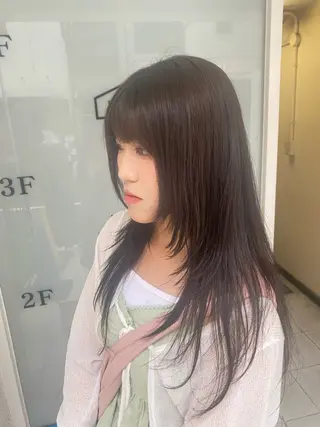 ロング カラー ヒガシ サヨのヘアスタイル