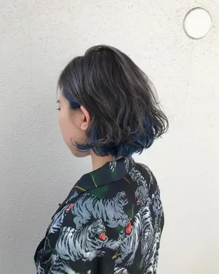 ショート カラー インナーカラー/天神 ブリーチ/吉田のヘアスタイル