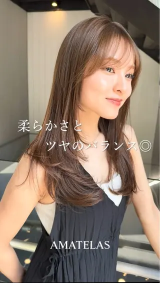 セミロング AMATELAS zero所属・髪質改善×透明感× トレンド/杉田 圭のヘアスタイル