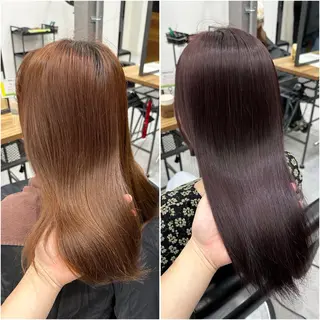 ミディアム カラー KEISUKE/ ブリーチ🧡エクステのヘアスタイル