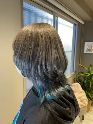 ミディアム カラー 透明感カラー/艶髪/ エクステ/HIROのヘアスタイル