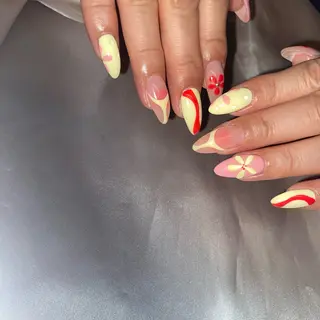 ネイル la vie  Luire所属・la vie Luire ｱｽｶのネイルデザイン