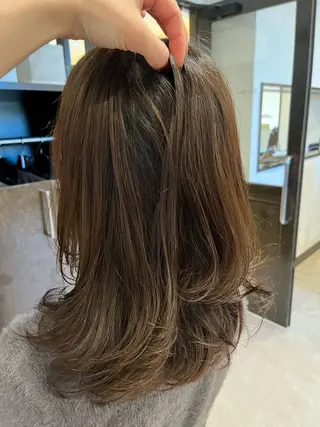 ロング カラー 赤み消しカラー 🩵かりんのヘアスタイル