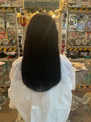 ロング カラー ヘアアレンジ マツエク・マツパ haco+所属・🌈派手髪エクステ ブレイズ🌈ひろとのヘアスタイル