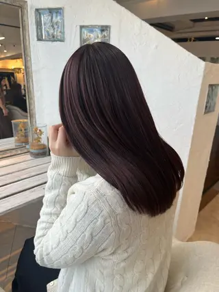 セミロング カラー 💛ハイトーン💛 りむのヘアスタイル