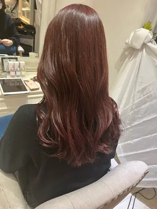 ロング カラー ヘアアレンジ 🐻‍❄️森山愛結美 🤍N°uairoのヘアスタイル
