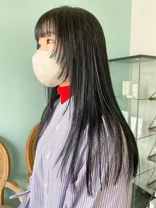 ロング 藤井 貴美子のヘアスタイル