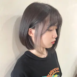 ショート カラー 京都大人女性ショート 徒歩1分/秋山のヘアスタイル