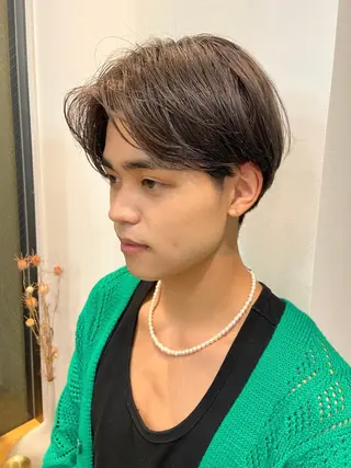 カラー メンズ écouter所属・ショート/ウルフ ハイトーン/カイセイのヘアスタイル