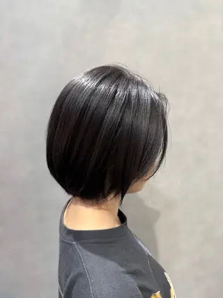 ショート カラー 透明感カラー/パーマ 🌀アオノアユミのヘアスタイル