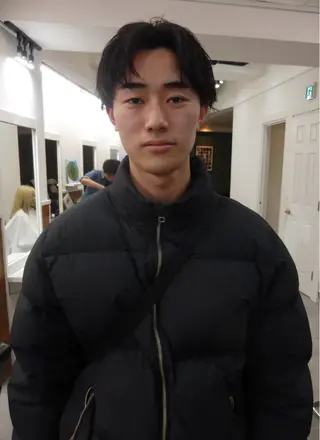 ショート メンズ グランジヘア 無造作ヘアHYUGAのヘアスタイル