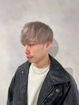 ショート カラー メンズ 渋谷レイヤーカット/ 暖色艶カラー🩵高橋のヘアスタイル