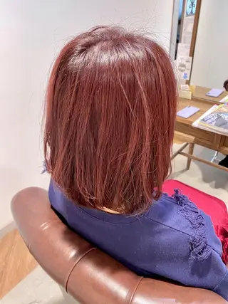 ミディアム カラー 美髪・髪質改善 有田怜平のヘアスタイル