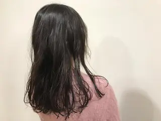 セミロング 暖色カラー🍊 ボブ🌿顔周りcutのヘアスタイル