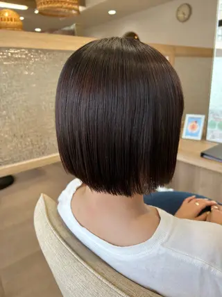 ショート 癖毛￤ボブ￤暖色 🍒竹下 茜🍒のヘアスタイル