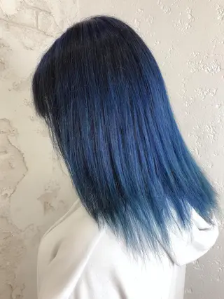 ミディアム カラー ️🩵透明感カラー Yūka🩵のヘアスタイル