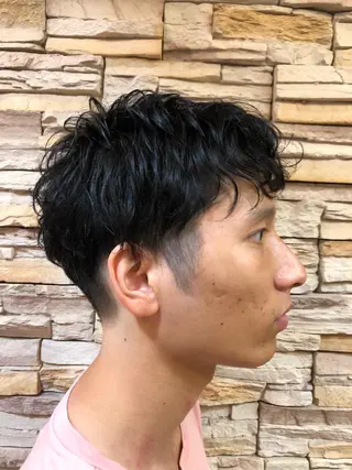 パーマ メンズ 本多 美羽のヘアスタイル