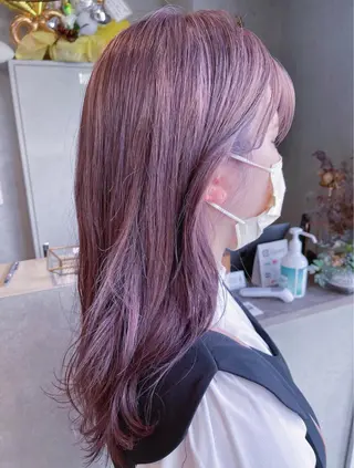 セミロング カラー ダブルカラー /まつ毛パーマ🎀のヘアスタイル