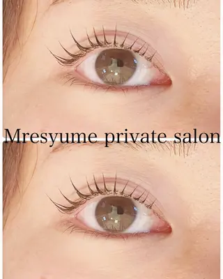 マツエク・マツパ Mresyume MAYUのマツエク・マツパデザイン