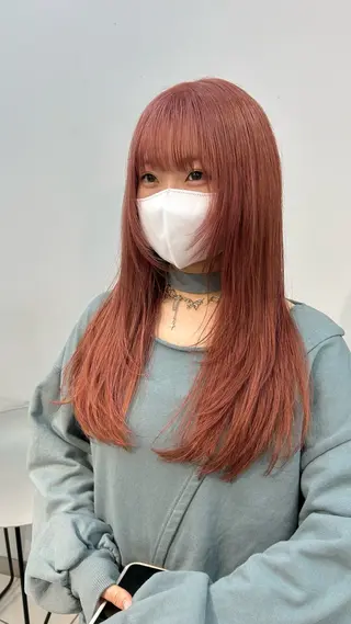 ロング カラー ヘアアレンジ ナチュラル×色気パ ーマ 渋谷/マナミのヘアスタイル