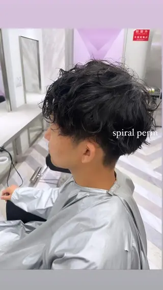 パーマ メンズ 📍欧米風/デ ザインNO.1/雅のヘアスタイル