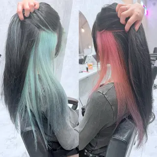 ロング カラー 🌺ハイトーン🌺 矢葺 なぎさ🌺🌺のヘアスタイル
