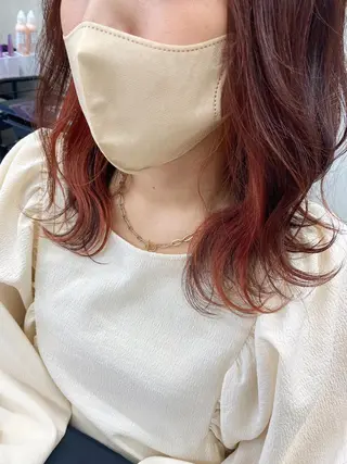 セミロング カラー 🕶️佐藤 海李🐏のヘアスタイル