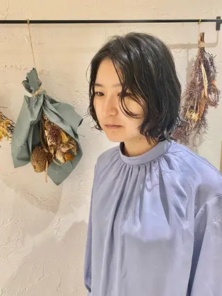 ショート パーマ パーマ特化 フシキサトシのヘアスタイル