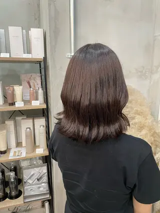 ミディアム カラー 三谷 浩也のヘアスタイル