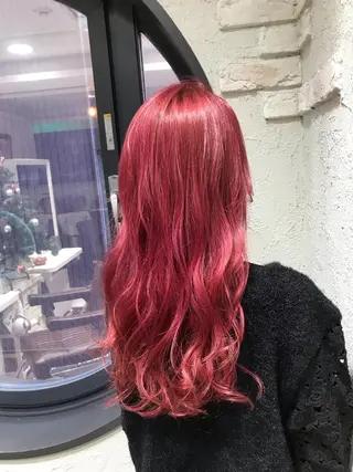 ロング カラー ヘアアレンジ ace share salon所属・桑原 祥のヘアスタイル