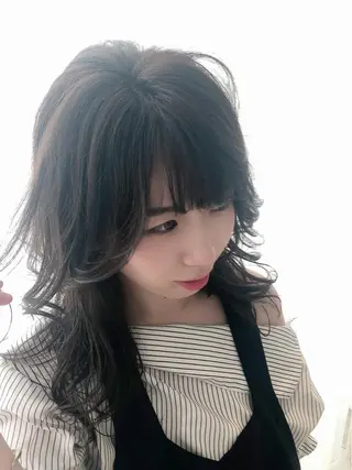 セミロング カラー ヘアアレンジ UNIX Mark Is みなとみらい店【ユニックス】所属・UNIX N.horiiのその他イメージ