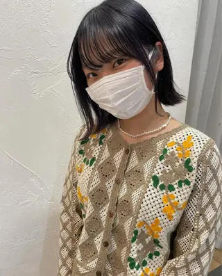 ミディアム カラー パーマ ヘアアレンジ メンズ キッズ ネイル マツエク・マツパ アイブロウ お洒落パーマ/ボブ ❄️Tomoka❄️のヘアスタイル