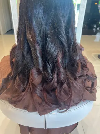 セミロング ハディー シールエクステのヘアスタイル