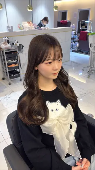 ロング RU10©️所属・透明感カラー/大阪 Rieのヘアスタイル