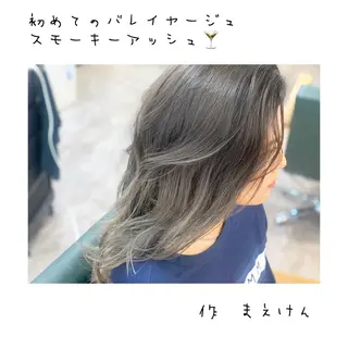 ロング カラー 前田 健太のヘアスタイル