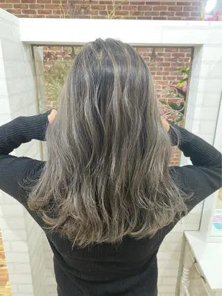 セミロング カラー Reb_keiji 👑小倉圭司のヘアスタイル