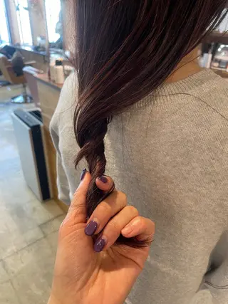 ロング カラー さの あやねのヘアスタイル