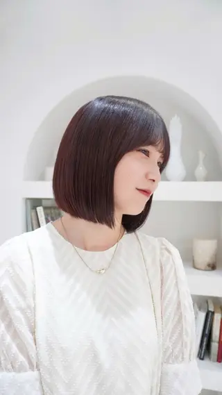 ショート カラー 透明感グレージュ カラー大夢🫧のヘアスタイル