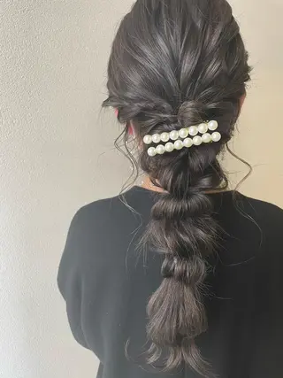 ロング ヘアアレンジ 沢田 瞳のヘアスタイル